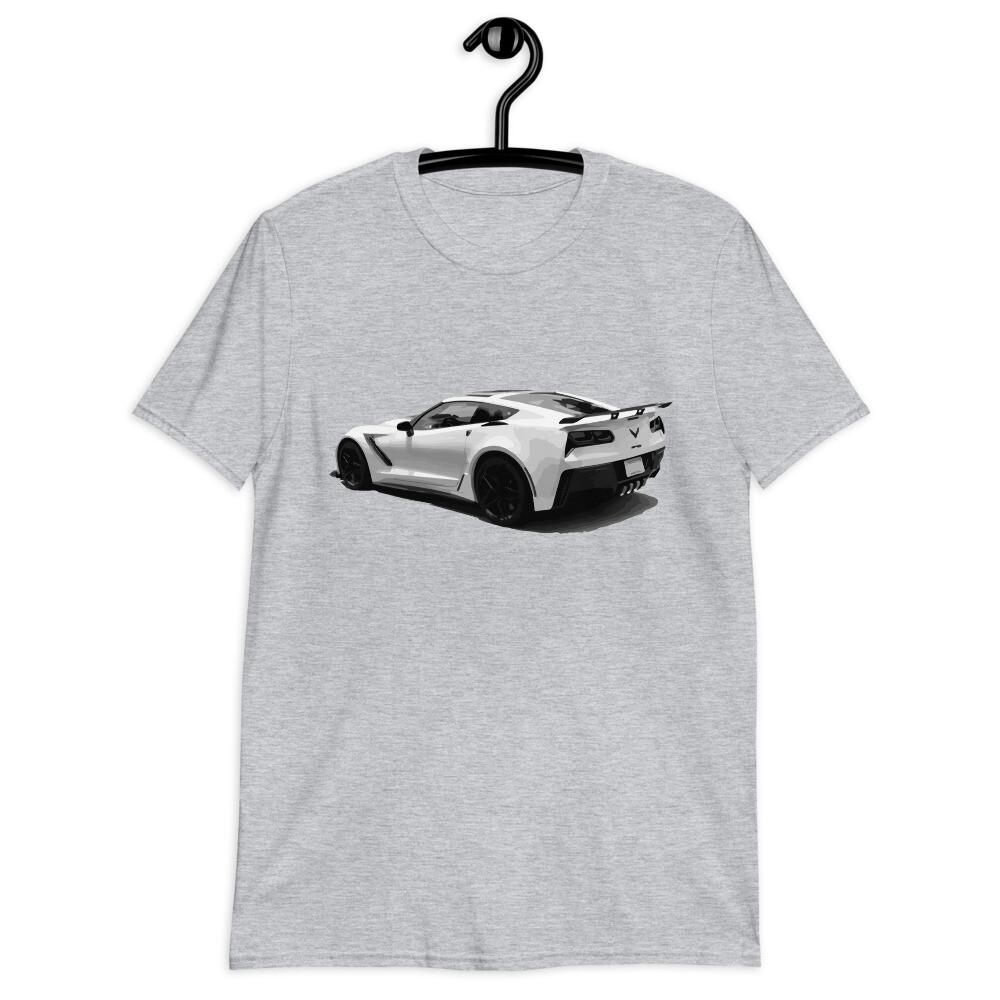White C7 vette ZR1 Owner Gift Short-Sleeve Unisex T-Shirt