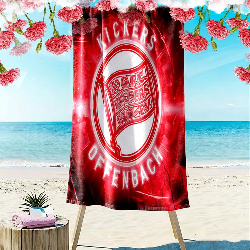 Kickers Offenbach Print Beach Towel, Large Soft Quick Dry Towel for Beach Camping Swimming