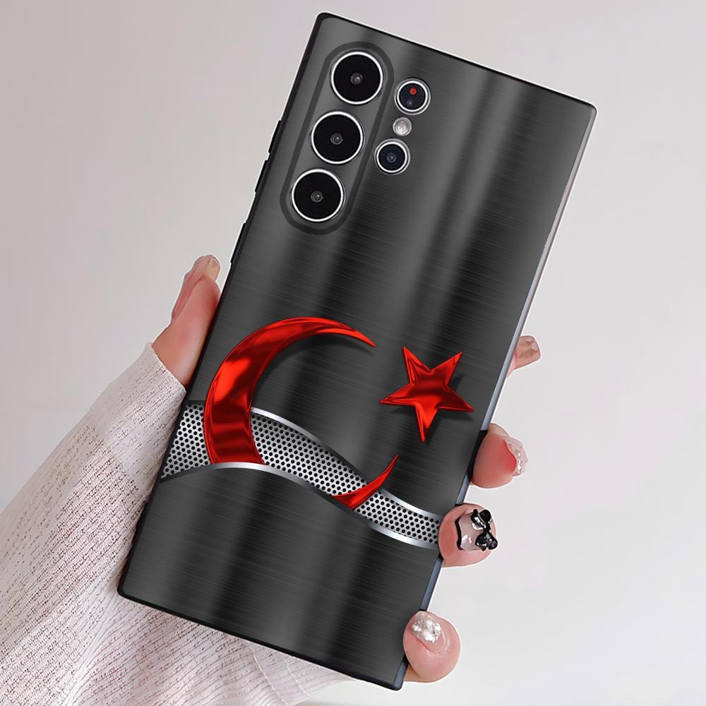 Чехол для телефона с флагом Турции и паспортом для Samsung S Series S21 S22 S23 S24 S25 FE Plus Ultra, мягкий ТПУ, приятный для кожи