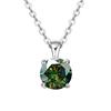 JoyceJelly Classic Four Prong 1ct Moissanite Necklace Women's 925 Silver Plated Gold Pendant Luxury Fine Jewelry