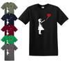 BANKSY GIRL WITH HEART BALLOON T-shirt Balloon Graffiti Gift Xmas Love Top Tee