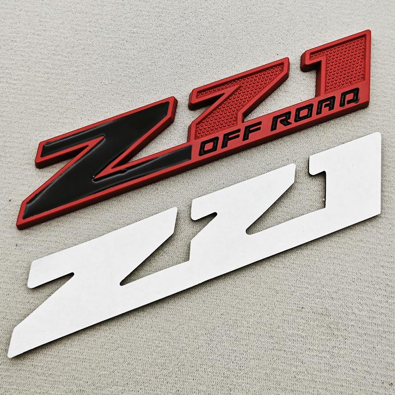 AABKA1 3D Metal Logo Z71 OFF ROAD Car Sticker Trunk Embelem Front Grille Badge For Chevy Chevrolet Silverado Colorado Tahoe Accessories