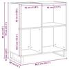 Vinyl Record Cabinet Rustic Wood Look 84.5 x 38 x 89 cm Engineered Wood