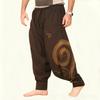 Urban Hip Hop Loose Fit Cotton Pants With Print Design For Men 2024 Summer
