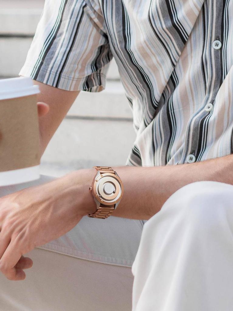 Парные магнитные часы унисекс металлические многофункциональные часы модные спортивные кварцевые часы [EUTOUR] мужские