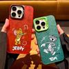 Применимо к чехлу для мобильного телефона Apple 17 милый кот и мышь iPhone16promax лазерный 15pro матовый 13 engage