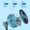 Midea 12-дюймовый электрический вентилятор с 7 лопастями, трансформируемый, с китайской вилкой (адаптер в комплекте)