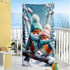 Christmas Beach Towel High Absorbency & Quick-Dry Comfortable Lightweight
