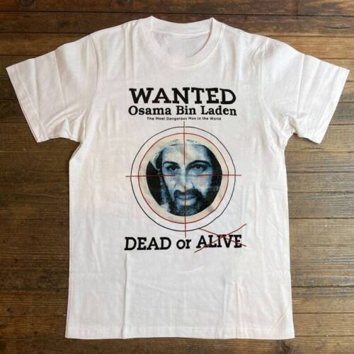 Редкая футболка "Wanted Osama Bin Laden Dead Or Alive", Смешная футболка 1N9109 Унисекс