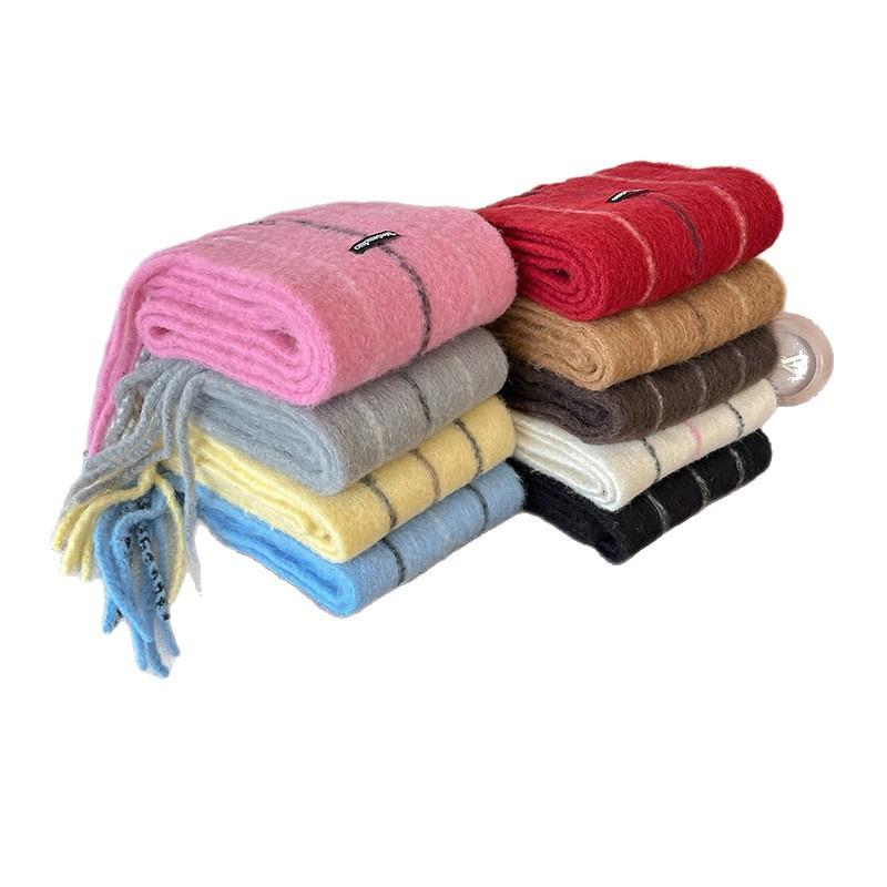 Women's Scarves with Tassel Men's and Women's Autumn and Winter Temperament Scarves