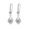 Elegant Korean-Style Zircon Teardrop Earrings for Women