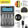 LiitoKala Lii-CH4 CH2 3.7V 3.85V Li-ion 18650 1.2V 1.5V Ni-MH AA AAA 3.2V/3.65V LiFePO4 Перезаряжаемое Умное Зарядное Устройство LED 0.5A 1A