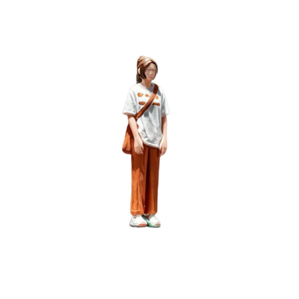 Miniature Woman Figure Realistic Female Figurine Lifelike for Hobbyists