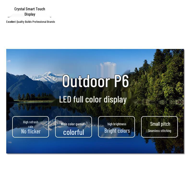Jingzhi Touch Display Outdoor P6 Full-Color LED Screen CN plug (adapter included)