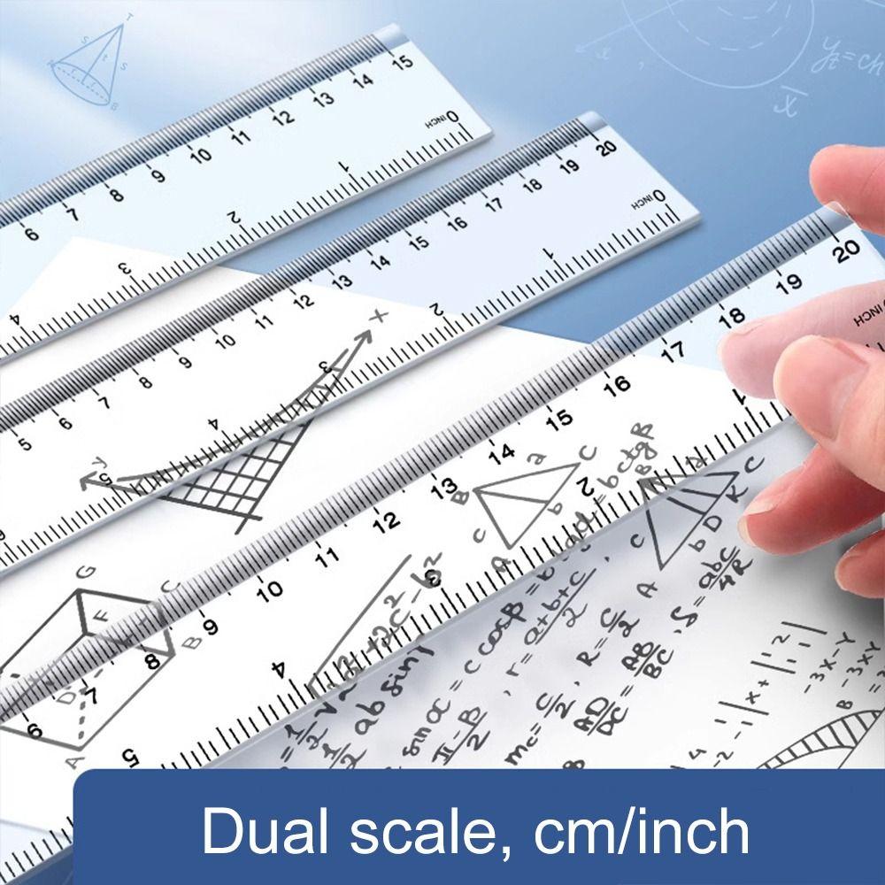 Plastic Straight Ruler Multifunction Drawing Ruler Drawing Tool Measuring Ruler School