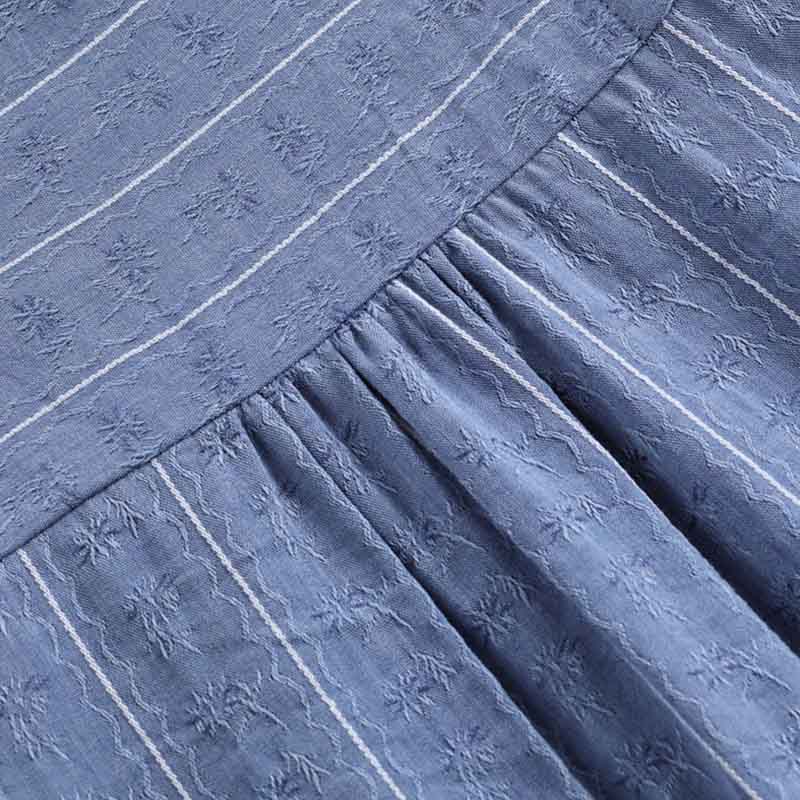 Хлопковая полосатая рубашка с пятью точками рукава, женская свободная рубашка с короткими рукавами для мам, модный женский топ среднего возраста