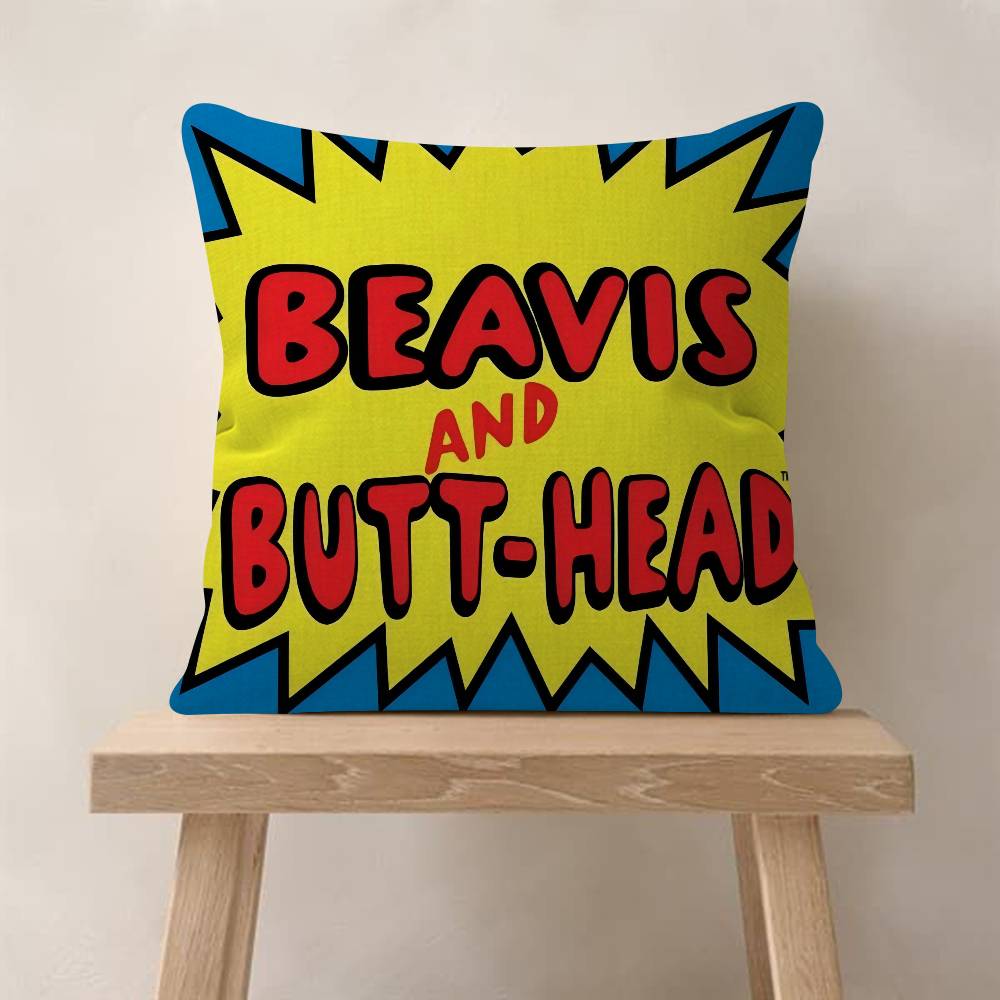 Funny BBeavis And BUTTHEAD Cushion Cover Pillowcase Upholstery Sofa Throw Pillow Home Decor Pillowcas