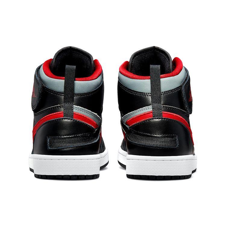 Air Jordan 1 High FlyEase Smoke Grey Gym Red Мужские кроссовки Черно-белые CQ3835-006