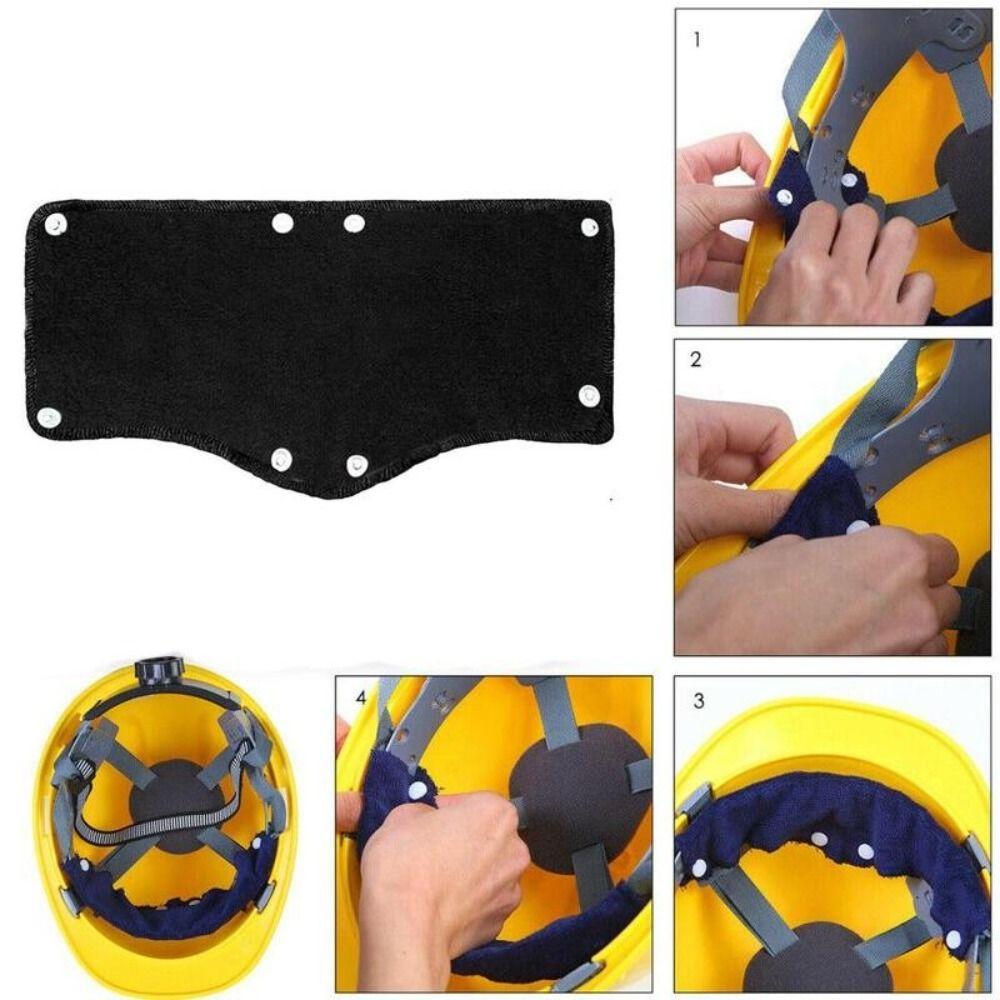 6PCS Snap-On Helmet Sweat Band Anti-dirty Helmet Lining Pad Helmets Sweat Pads Summer
