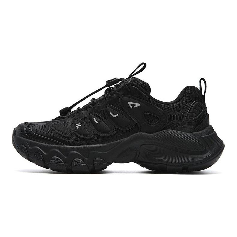 Fila TRUFFLE Амортизирующие Устойчивые к истиранию Легкие Увеличивающие рост Низкие Массивные Кроссовки Женские Черные F12W611104FBK