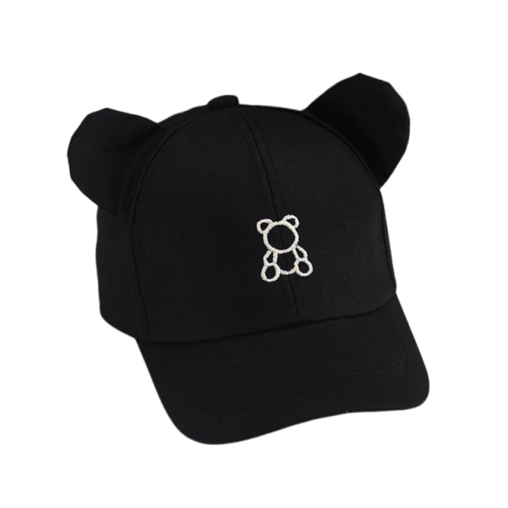 Cute Toddler Peaked Cap Cartoon Bear Baby Sun Visor Hat Lightweight Baby Baseball Hat  Travel