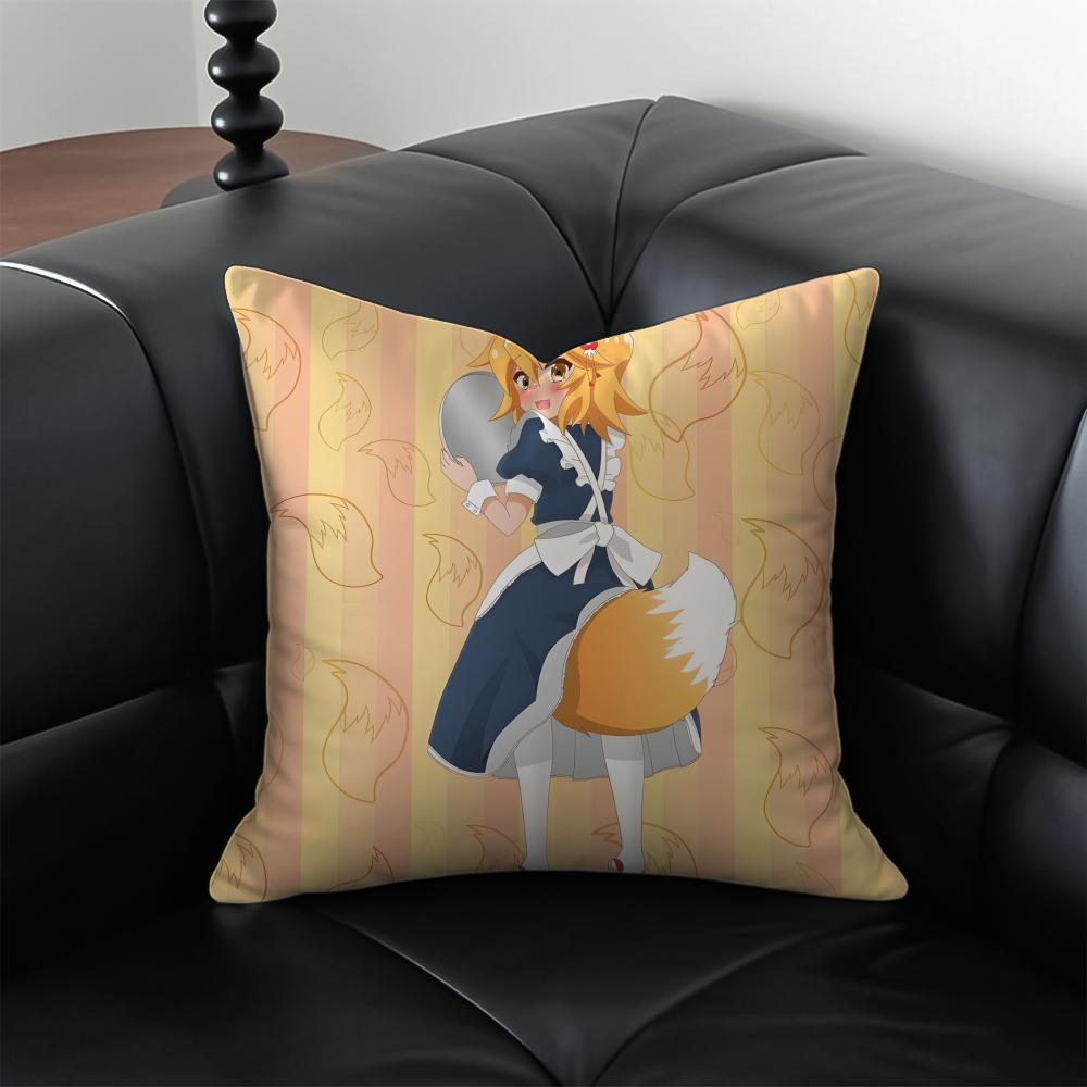 The HHelpful Fox Senko San Cushion Cover Pillow Case Antidustmite Invisible zipper silky plush cushion