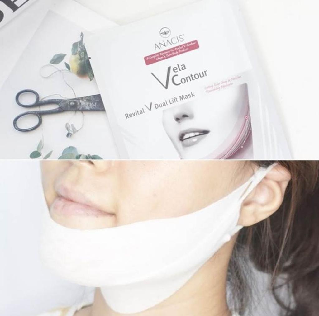 Bella Contour Facelift Neck Wrinkle Lifting V-Line Mask Pack 2 Set + 1 Neck Pack + 1 Neck Cream 7g