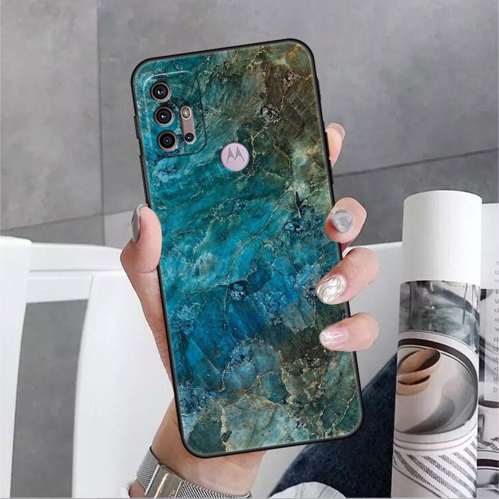 Роскошный мягкий чехол с мраморным узором для Motorola G60 G30 Edge 20 30 G22 G9 Play G52 G8 G9 Power G50 One Fusion, черный чехол для телефона