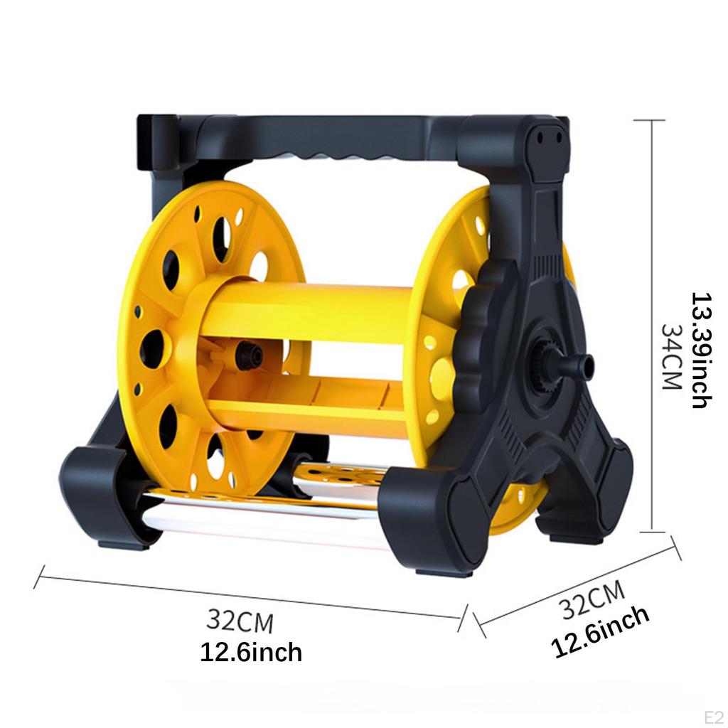 Garden Hose Reel Cart Portable Rewind Prevent Twisting Multifunctional Tube Storage