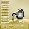 Premium Transparent Bluetooth Earbuds: Long Battery, Noise Reduction, Sports-Ready, Digital Display, Compatible with Apple & Android Devices
