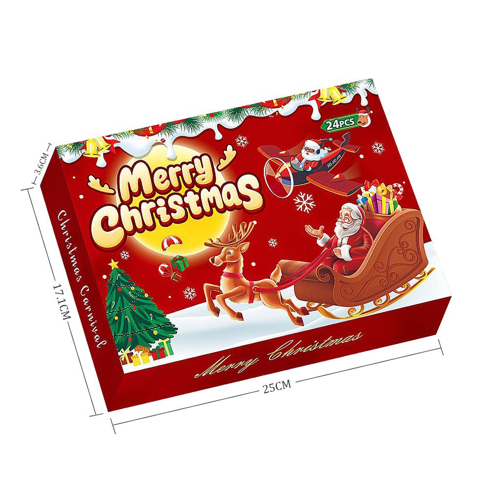 Christmas Advent Calendar Presents Gift Treasure Hunt Box Decorations Gifts Figurine Things for Diy Christmas Calendar Gift