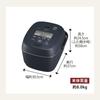 Zojirushi Rice Cooker Pressure IH Rice Cooker 1 Sho Cooking Flame Cooking Slate Black NW-PV18-BZ
