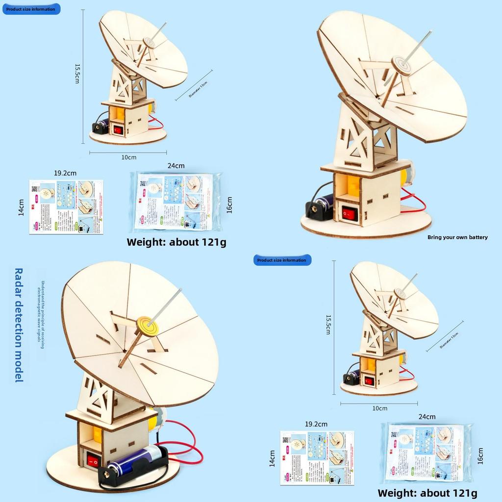 Научный набор для сборки модели детектора радара своими руками для детей, образовательная STEM-игрушка