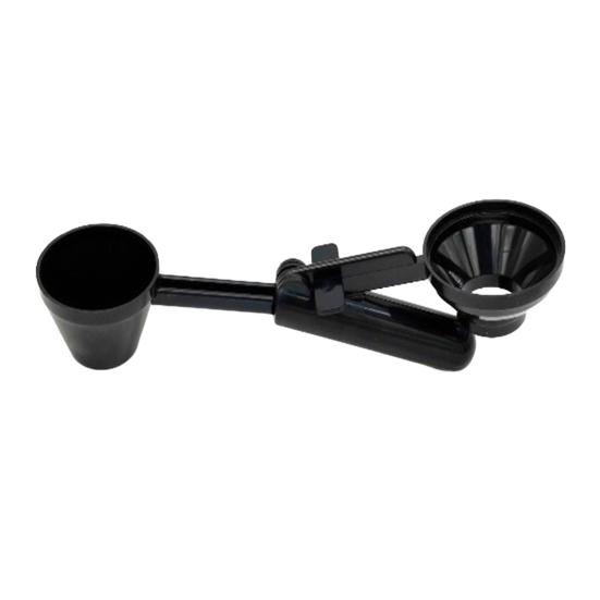 Воронка для кофе K Cup Pods Емкость 2 ст. л. Удобный выравниватель для ложки Многоразовая воронка без проливания Многоцелевая ложка для молотого кофе Протеиновый порошок Чай