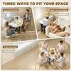 Folding Dining Table Drop Leaf Table With Open Shelf Rolling Kitchen Table For Dining Room Small Spaces White Marble
