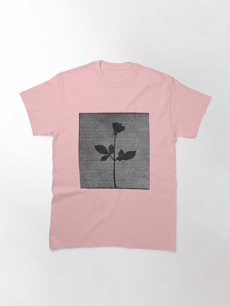 Depeche Mode Minimal Rose – Typography Art Inspired Design Classic T-Shirt