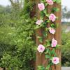 Fake Flower Vine Realistic Looking Decorative Cloth Outdoor Simulation Rose Flower Vine for Home