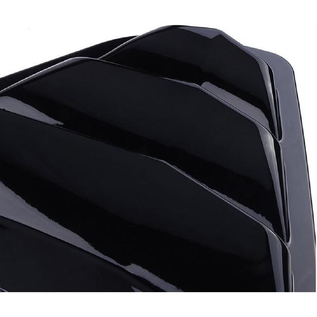 For KIA K5 2024 2023 2022 2021 Exterior Accessories Sporty Car Rear Side Window Louvers Air Vent Scoop Shades Cover Trim Blinds 2PCS(Bright Pitch