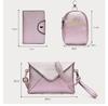 Women Fashion 5Pcs Handbag Set PU Leather Shoulder Bag Crossbody Bag Purse Set