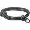 Semi-choke Collar - Trixie - Soft Rope - Black - Medium - Adjustable Traction Reducer