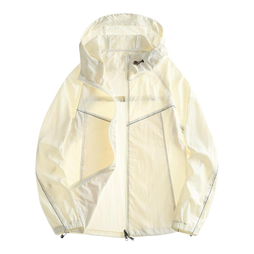 Легкая куртка с капюшоном для пар, модная, солнцезащитная, на полной молнии, дышащая, удобная толстовка, верхняя одежда для спорта на открытом воздухе