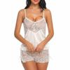 Women Fashion Sexy See-through Lace Bow Sling Adjustment Wrap Chest Sexy Lingerie Set