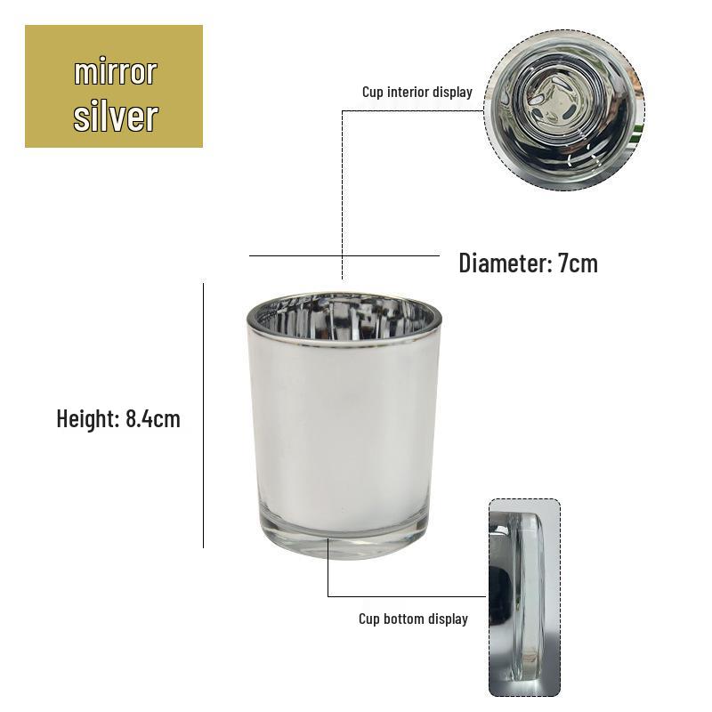 Electroplated Aromatherapy Glass Candle Holder - DIY Home Decor