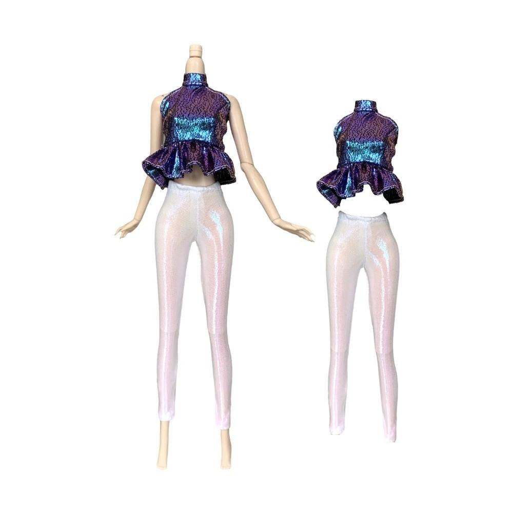 1 Set Cloth Fashion Doll Clothes Set Shiny Doll Dress Set Doll Outfit Set Doll Styling
