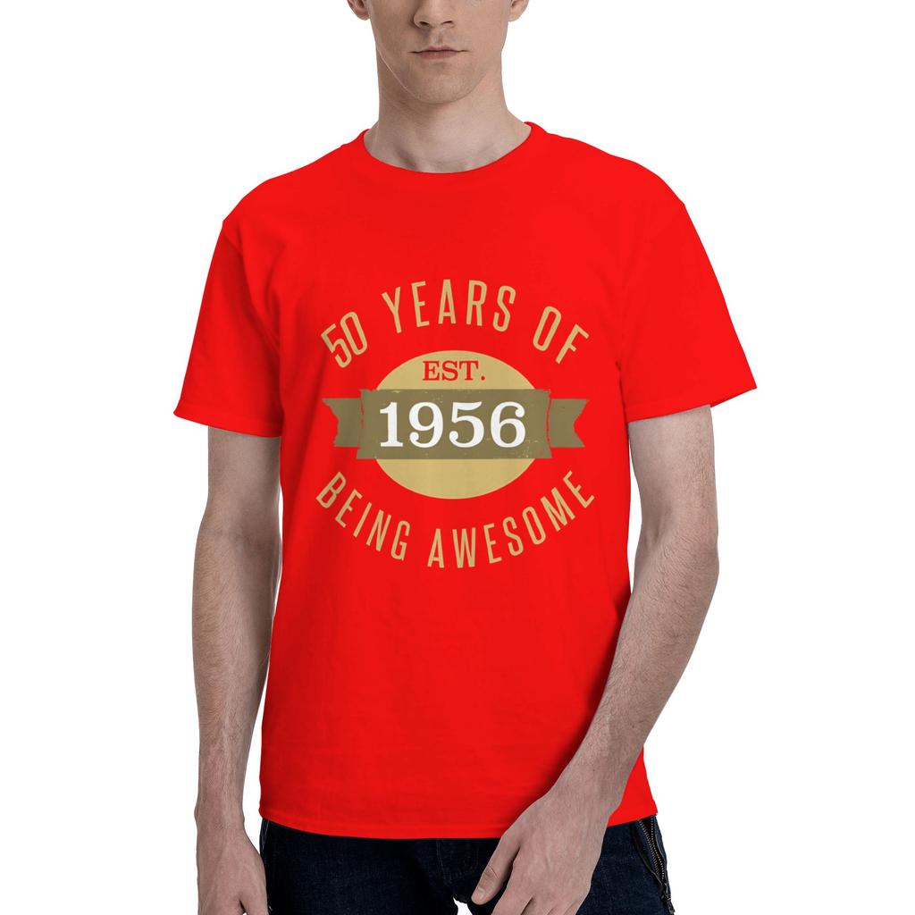 Established 1956 Mens T Shirts 70 Birthday Unique Tees Short Sleeve Crewneck Cotton New Arrival Tops TShirt