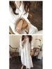Korean Style Long Over-the-Knee Turn-Down Collar Cardigan Shirt for Women's Spring/Summer Sun Protection