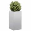 VidaXL Planter 40x40x80 Cm Galvanized Steel, Flower Pot, Plant Stand, Raised Bed, Planter Stand 860708