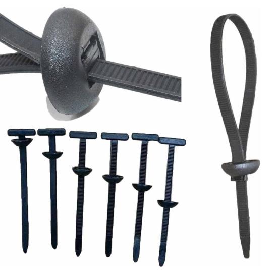 Nylon Universal Cable Tie Buckle Heavy Duty Self-Locking Zip Ties Holder UV Resistant Zipties Fasteners Multipurpose Plastic
