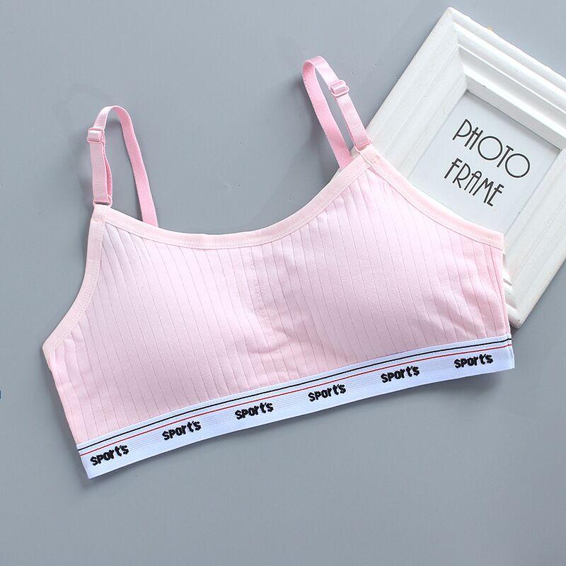 Хлопковое нижнее белье для девочек, топы, тренировочный бюстгальтер, нижнее белье для подростков 8-16 лет