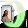 Светящийся силиконовый ремешок для Apple Watch Ultra2 Sport Loop Bracelet для Iwatch10 9 8 7 6 5 4 Se 49/46/45/41/42/44/42/40/38 мм